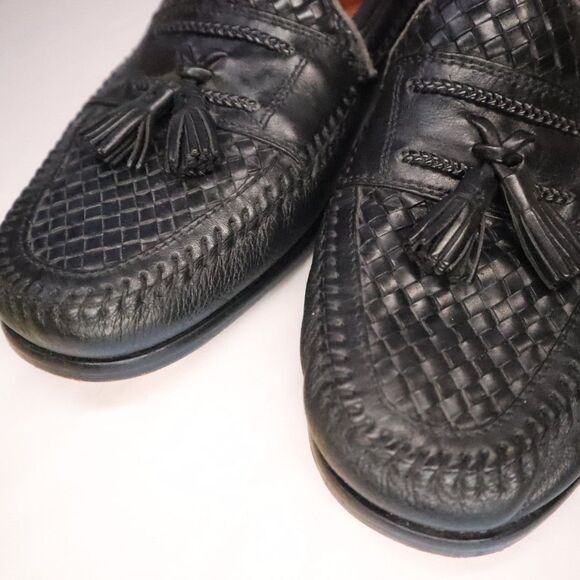 Brass Boot Tassel penny loafer men\'s Black Size 10 main image 8
